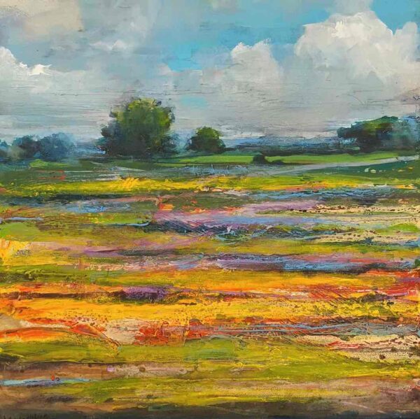 Veluwe Postbank schilderij van Wim van de Wege