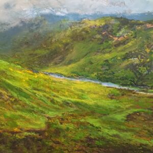 Cambrian Mountain painting Wim van de Wege