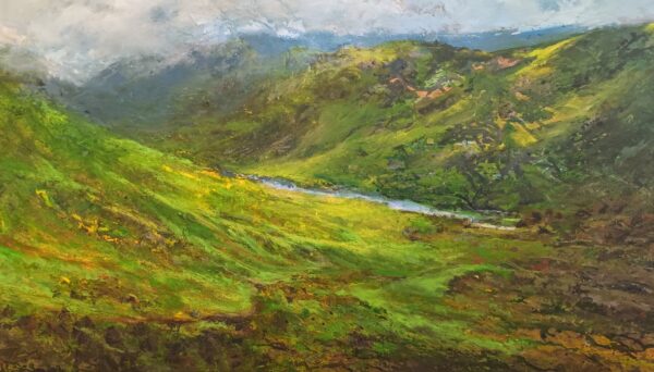 Cambrian Mountain painting Wim van de Wege